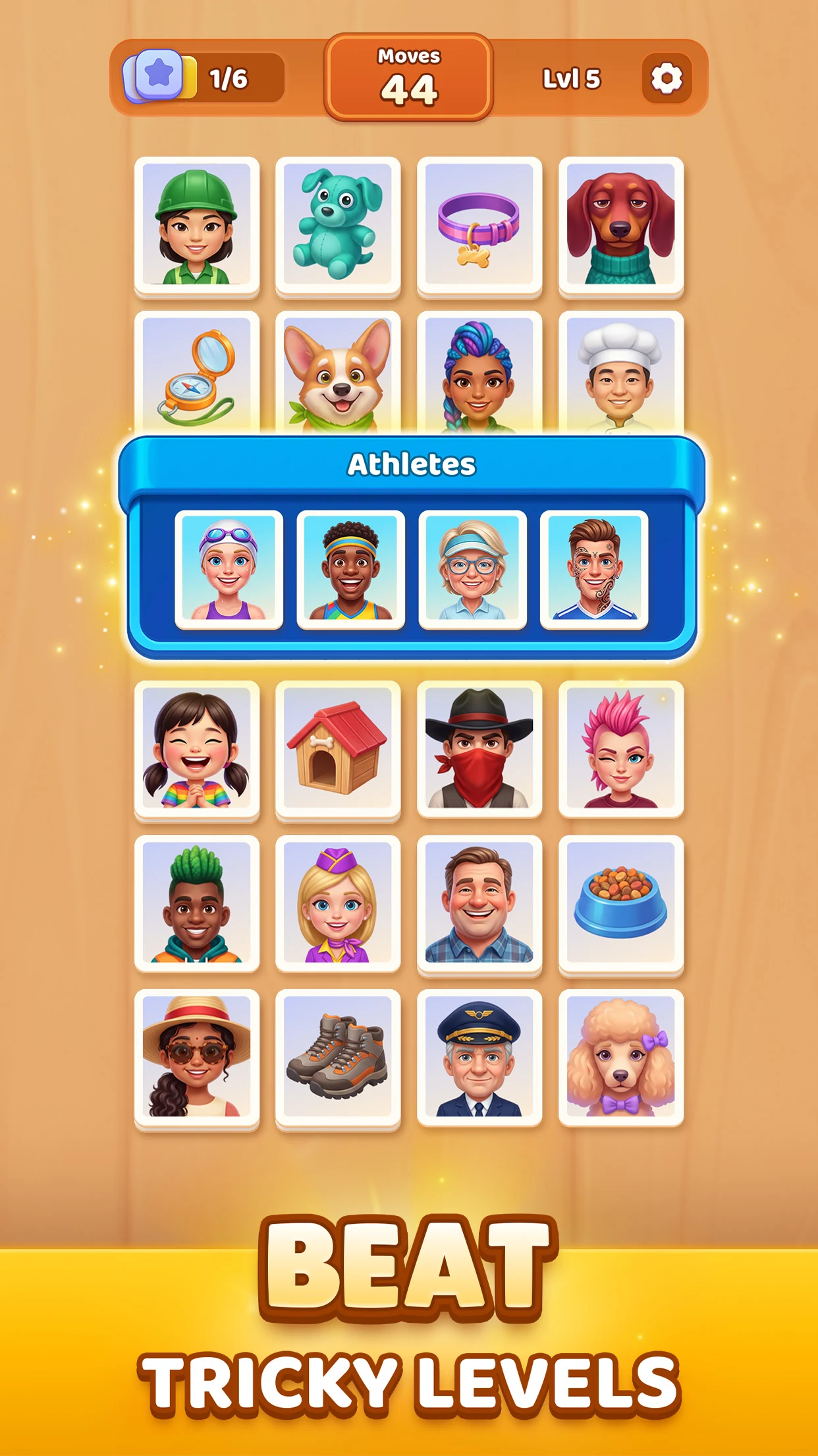 Association Match 4 Emoji Game screenshot