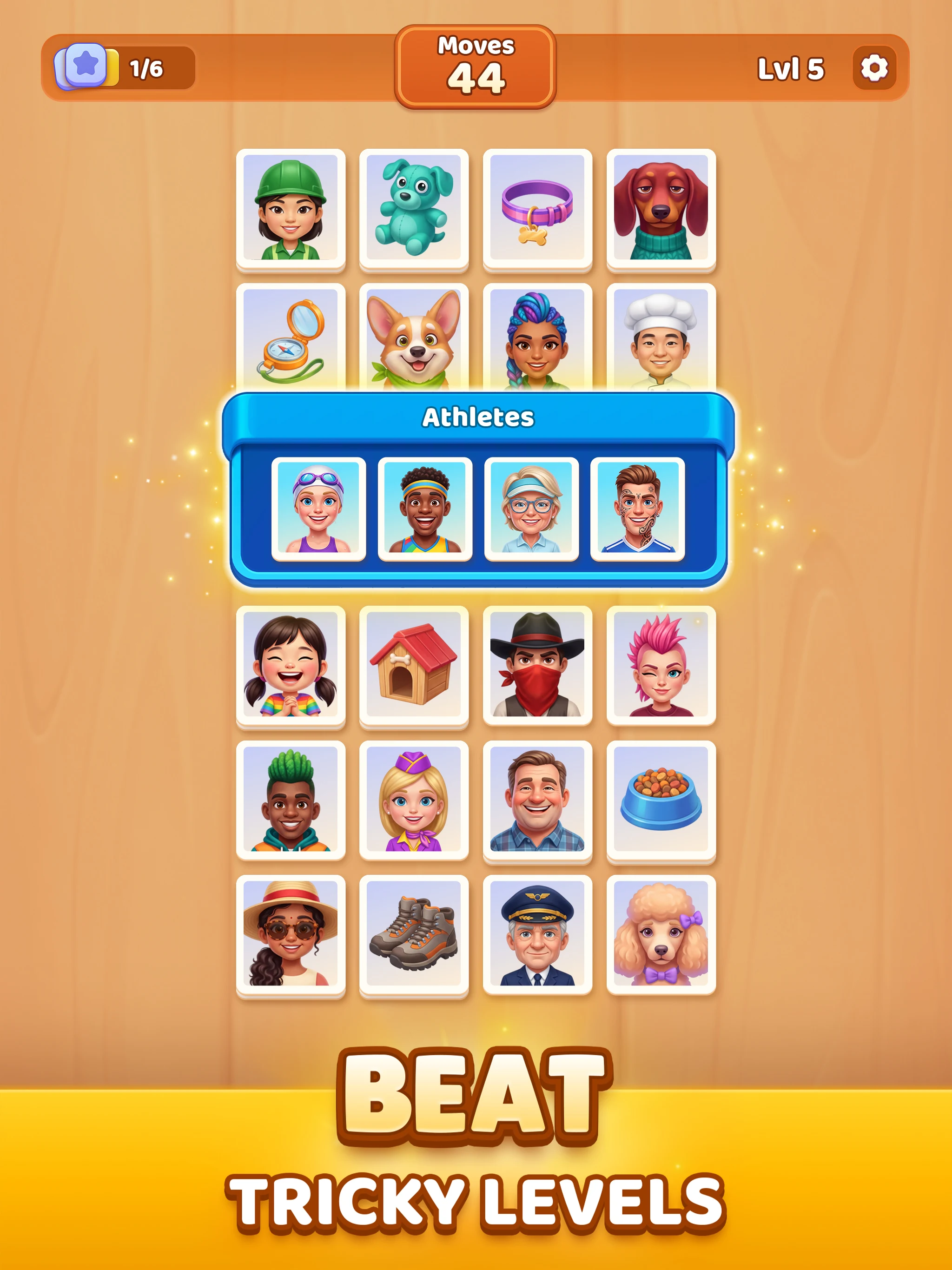 Association Match 4 Emoji Game screenshot